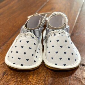 Heart Patterned Baby Shoes NWT